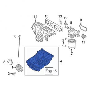 Lincoln Corsair 20-26 2.3T Engine Oil Pan