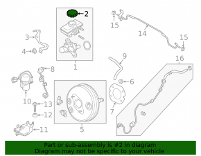 Mazda CX-5 17-25 Master Cylinder Reservoir Cap