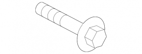 Rear left hub mounting bolt VW Tiguan 18-24 70mm FWD central