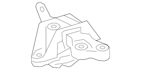 Engine mount left Chevrolet Cruze 11-15 1.8 automatic transmission