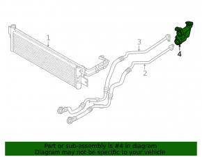 Automatic transmission thermostat housing BMW X3 G01 18-21