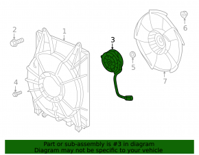 Cooling Fan Motor Left Honda Insight 19-22 1.5T