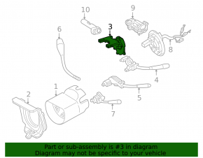 Mercedes W211 RWD Steering Angle Sensor