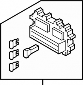 Nissan Murano 05-09 Interior Fuse Box