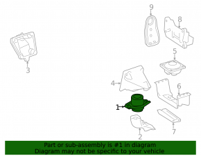 Left engine mount for Mercedes R-class W251 06-13 M272, M273