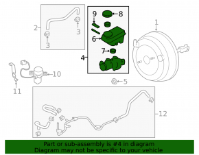 Subaru XV Crosstrek 13-17 Master Brake Cylinder with Reservoir