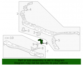 Headlight bracket left Chevrolet Trax 17-22