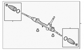 Steering rack Lexus UX200 UX250h 19-