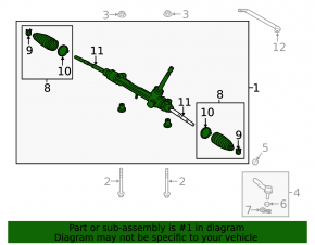 Steering rack Lexus UX200 UX250h 19-