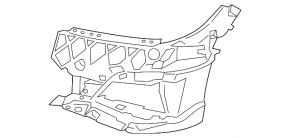 Left front bumper bracket for BMW 3 G20 19-22 M Sport