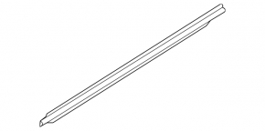 Molding door-glass central front right BMW 4 F36 15-20 Gran Coupe, chrome