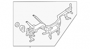Under-torpedo pipe reinforcement BMW X7 G07 19-22