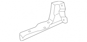 Left fog light mounting bracket for Lexus GX470 03-06