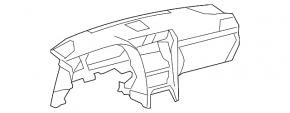 Torpedo front panel without AIRBAG Lexus LS460 LS600h 07-12 beige