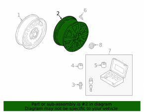 Wheel rim R18 VW Jetta 23-26