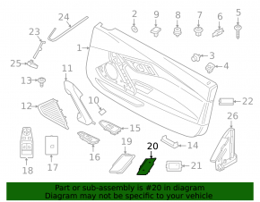 Front right door lock button BMW i4 22-26