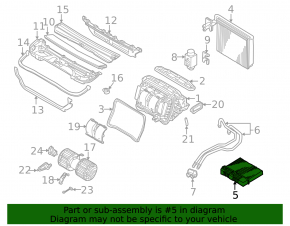 BMW X3 E83 03-10 Heater Radiator