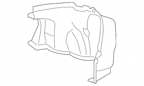 Left arch trim Toyota Camry v50 12-14 usa, black, torn