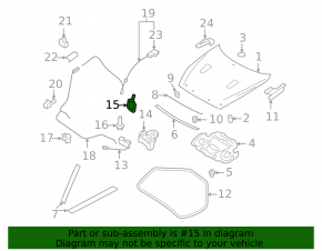Left hood latch bracket for Infiniti FX35 QX70 09-17