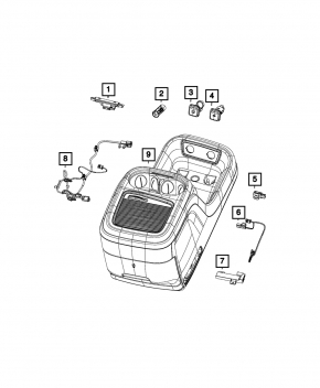 USB Hub Chrysler Pacifica 17-