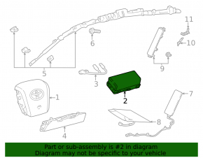 Toyota Prius 50 16-20 passenger airbag in the dashboard