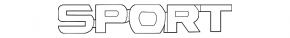 Emblem inscription SPORT tailgate Mitsubishi Outlander Sport ASX 10-23