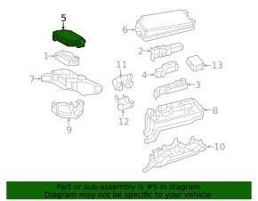 Upper fuse box cover underhood right Toyota Prius 50 Prime 17-22