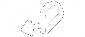 GMC Terrain 18 Rear Bumper Tow Hook Cap - Structure