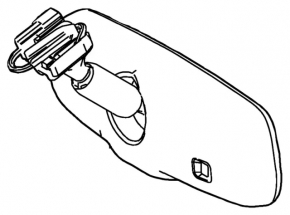Interior mirror Toyota Rav4 19 - auto-dimming, Home link