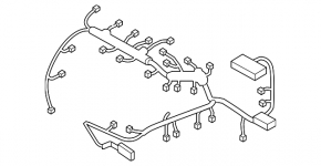 Underhood wiring with fuse box Hyundai Elantra UD 11-13