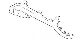 Upper right front panel trim for Porsche Macan 15-18 beige