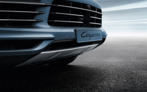Porsche Cayenne 19-23 chrome front bumper lip trim