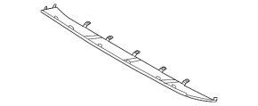 Porsche Cayenne 19-23 chrome front bumper lip trim