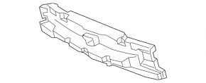 Front Bumper Absorber Central Mercedes C-class W205 15-18 for Radar