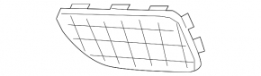 Front bumper grille left Mercedes E-class W212 14-16 coupe