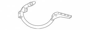 Right trunk lid hinge for Mercedes W211