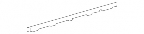 Rear left door glass seal Mercedes W213 E 17-23 inner