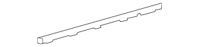 Rear left door glass seal Mercedes W213 E 17-23 inner