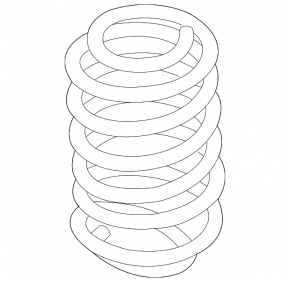 Rear left spring Ford Fiesta 11-19 5d