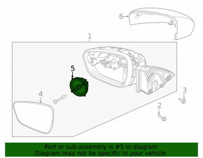 Ford Escape MK4 20-25 right side mirror motor without memory