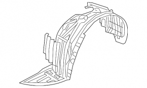 Front left fender liner Mazda CX-3 16-21
