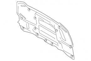 Ford Mustang mk6 hood insulation 2015-2017