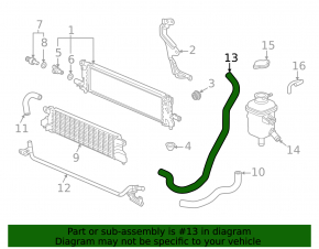 Left cooling pipe Honda CRV 20-22 2.0 hybrid