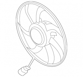 Cooling fan left VW Passat b7 12-15 USA large AVA