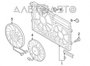 Left cooling fan for VW Beetle 12-19 (large)