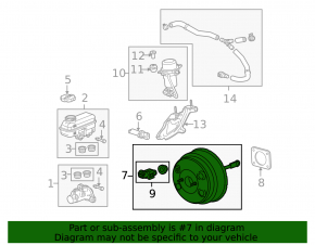 Vacuum Booster GMC Terrain 10-17