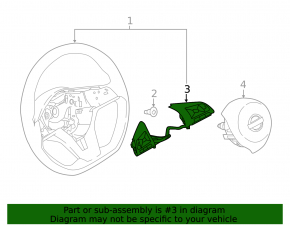 Nissan Rogue Sport 17-19 Steering Wheel Controls