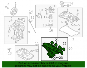 Intake manifold Kia K5 21-25 1.6T