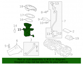 Fuel pump for Volvo V90 17-21 USA T5, T6