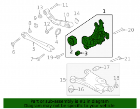 Rear left axle Volvo XC90 16-23